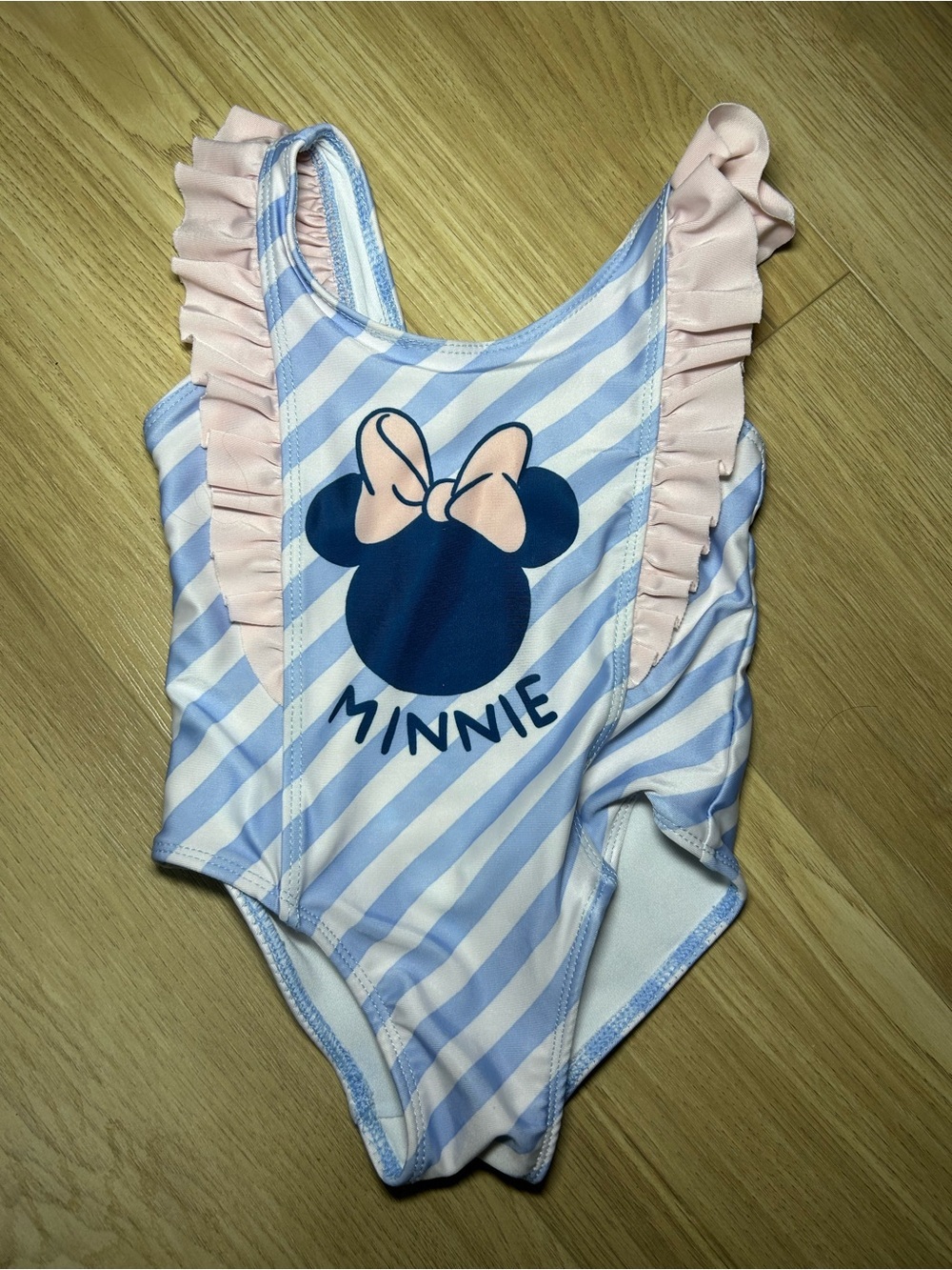 Disney Minnie Toddler One-Piece Swimsuit - Blue & Pink